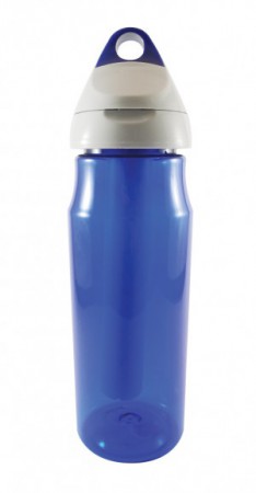 BOTELLA CON REFRIGERANTE Código: T256 Ø 7,5 x 26 cm Plástico. Cierre a presión. Traba plástica con pasador para colgante. Con tubo de GEL REFRIGERANTE.