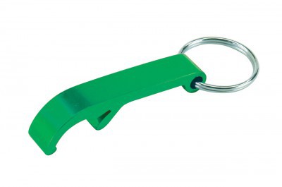 LLAVERO DESTAPADOR CÓDIGO: T72 5,5 x 1 x 1,1 cm. Aluminio. Verde