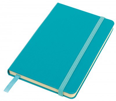 LIBRETA DE BOLSILLO Código: T278 9 x 14 x 1,5 cm Cartón. 80 hojas.160 páginas.Separador de hojas en tela. Cierre con banda elástica. Posee 80 hojas de color amarillo composición (con líneas). 